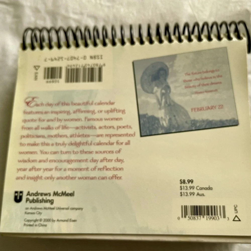 EUC! Believing in Ourselves Perpetual Calendar Daily Reflections for Women